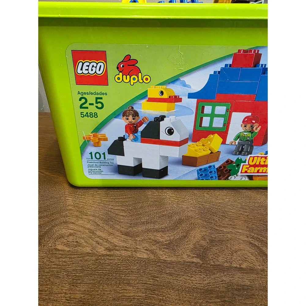 LEGO Duplo 5488 Ultimate Farm Building Set 101 Pieces with Storage Bin 2-5 Years